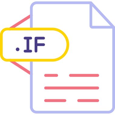 dosya biçimi simgesi, vektör illüstrasyonu