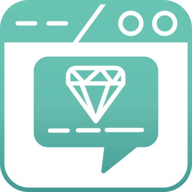 Konuş. Web simgesi basit tasarım