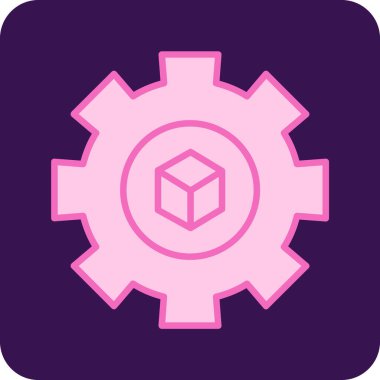 Bir dişli simgesini vektör çizim