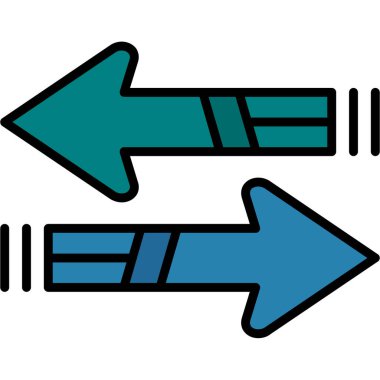 Ok. Web simgesi basit illüstrasyon