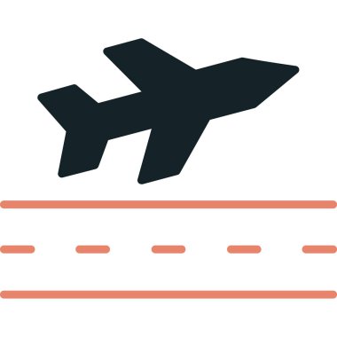 Uçak simge vektör çizim