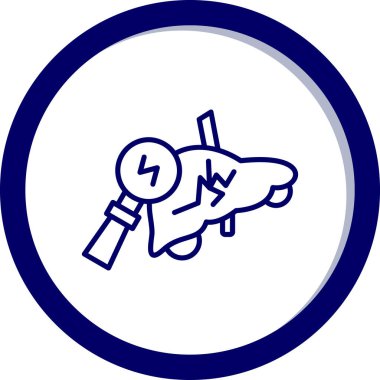 Seyahat ve tatil simgesinin vektör çizimi