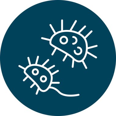 Bakteri simgesinin vektör çizimi