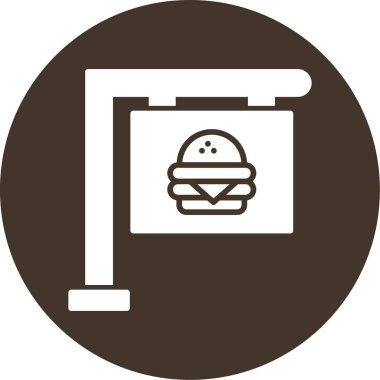 yiyecek web simgesi, vektör illüstrasyonu