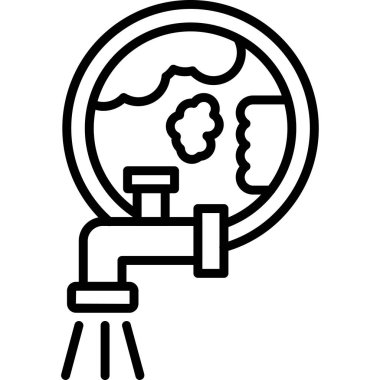 dünya haritası simgesi, özet biçimi