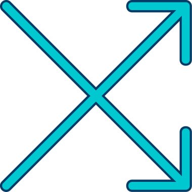 ok yönü simgesi doldurulmuş - taslak biçimi