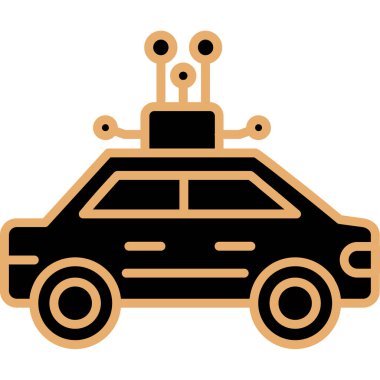 - Araba. Web simgesi basit illüstrasyon