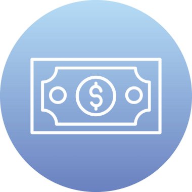 Dolar simgesi vektör illüstrasyonu