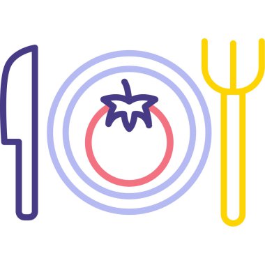 Elma. Web simgesi basit illüstrasyon