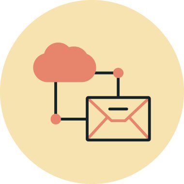 Bulut hesaplama. düz dizayn