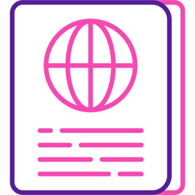 güzel küresel ağ çizgisi vektör simgesi