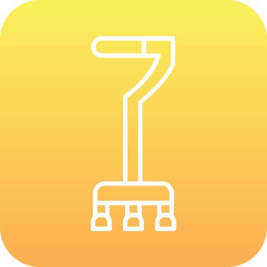 Beyaz arkaplanda vektör simgesi izole edildi