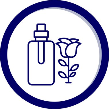 Çiçek. Web simgesi basit illüstrasyon