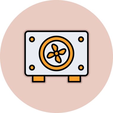 Güvenli bir simgenin vektör illüstrasyonu