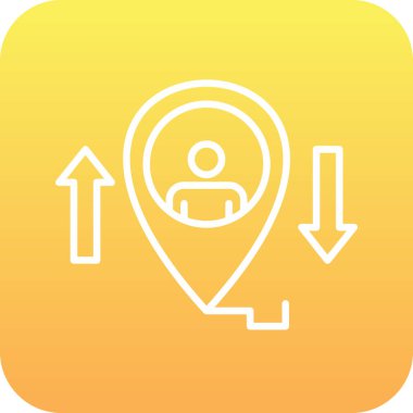 Navigasyonun vektör illüstrasyon simgesi