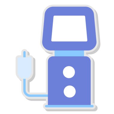 elektrik dolgu ikonu vektör illüstrasyonu