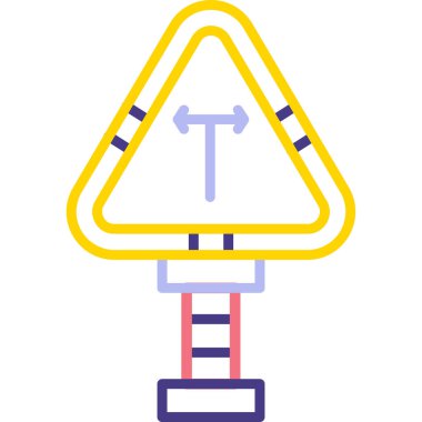 Yol işareti vektör illüstrasyon tasarımı