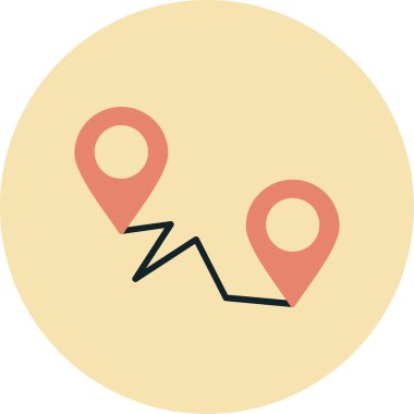 Harita işaretleyici. Basit resimleme