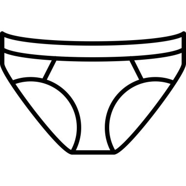 iç çamaşırı ikonu vektör illüstrasyonu