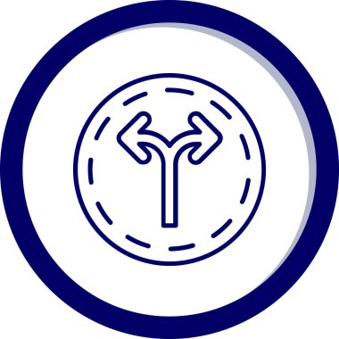 Bir ağaç simgesinin vektör illüstrasyonu