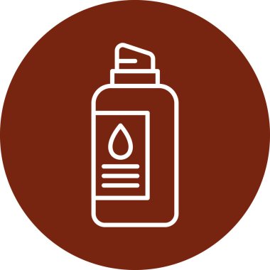 Yağ şişesi simgesinin vektör illüstrasyonu