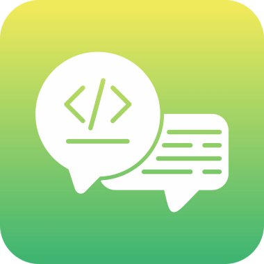 Sohbet simgesinin vektör illüstrasyonu