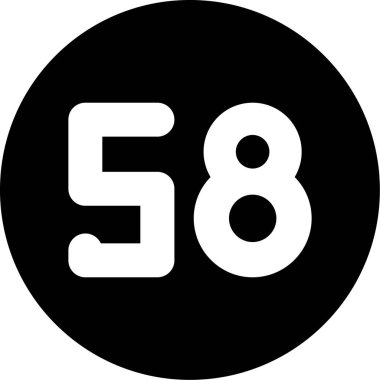 6 numaralı simge vektör illüstrasyon tasarımı