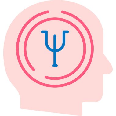 Kafa. Web simgesi vektör illüstrasyonu