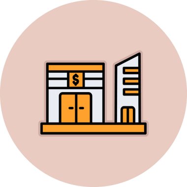 Emlak simgesi vektör illüstrasyonu