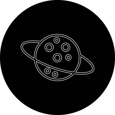 Moda tarzında izole edilmiş gezegen simgesi