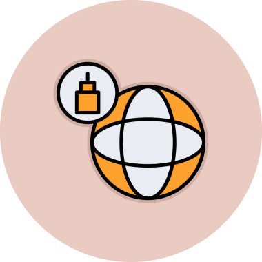 Modern simgenin vektör illüstrasyonu