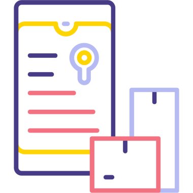 sözleşme simgesi, modern tasarım çizim tasarımı