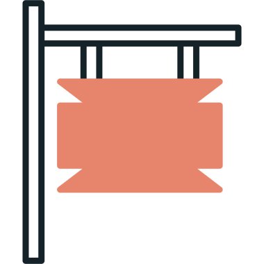 Mobilya simgesinin vektör illüstrasyonu