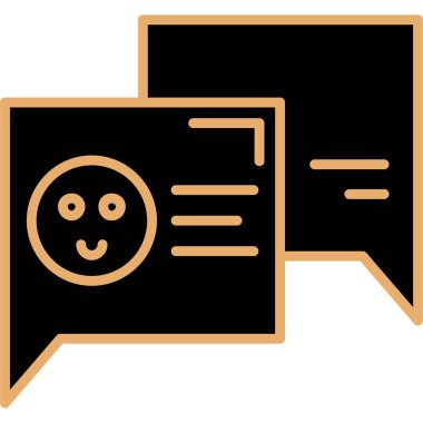 Sohbet simgesi vektör illüstrasyonu