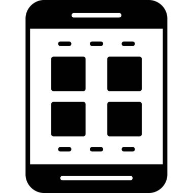 - Telefon. Web simgesi basit illüstrasyon