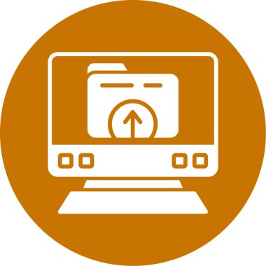 Bilgisayar. Web simgesi basit illüstrasyon