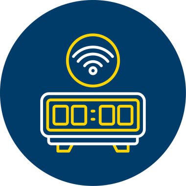 çalar saat simge vektör çizim