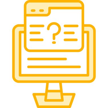 Bilgisayar. Web simgesi vektör illüstrasyonu