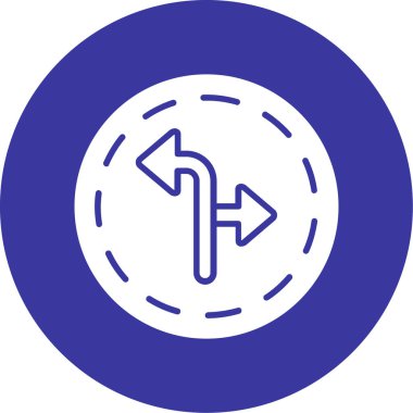 Yön. Web simgesi basit illüstrasyon