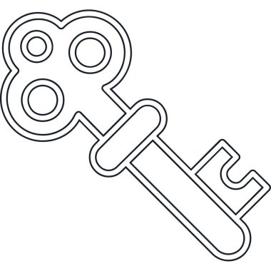 Anahtar ikonu, basit tarzı