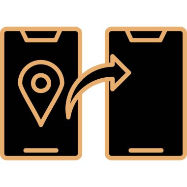 konum simgesi vektör illüstrasyonu