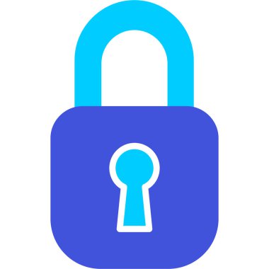 kilit simgesi, vektör illüstrasyonu