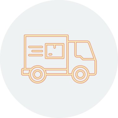 Kamyon. Web simgesi basit illüstrasyon