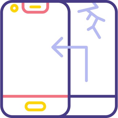 Modern simgenin vektör illüstrasyon tasarımı