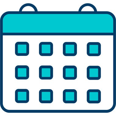 Takvim. Web simgesi basit illüstrasyon