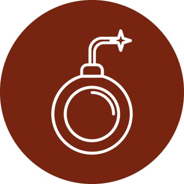 Benzersiz yangın söndürücü vektör çizgisi simgesi