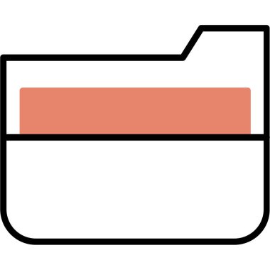 Bir karikatür kağıt simgesinin vektör çizimi