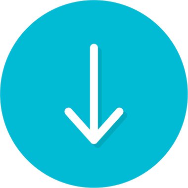 Ok düz vektör simgesi