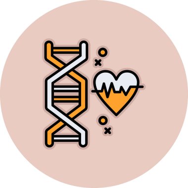 DNA simgesi vektör illüstrasyonu