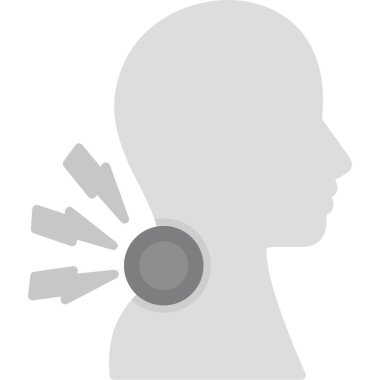 İnsan kafası siluet vektör ikonu tasarımı